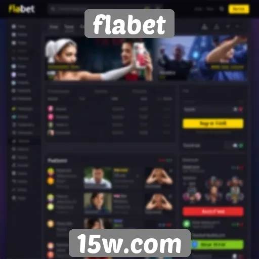 Interface do site flabet é intuitiva e acessível