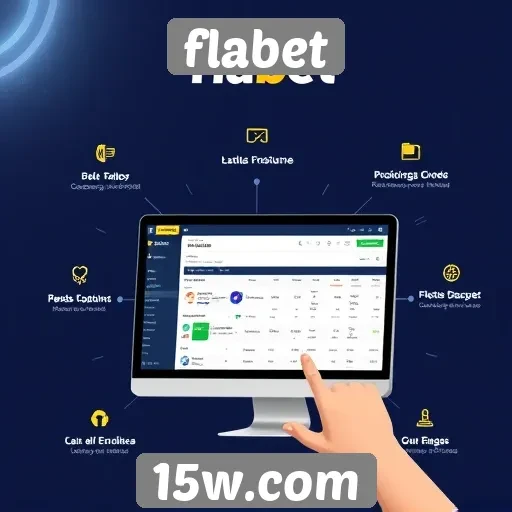 Visão geral das funcionalidades do site Flabet