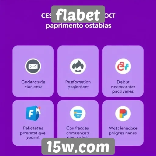 Métodos de pagamento disponíveis no flabet