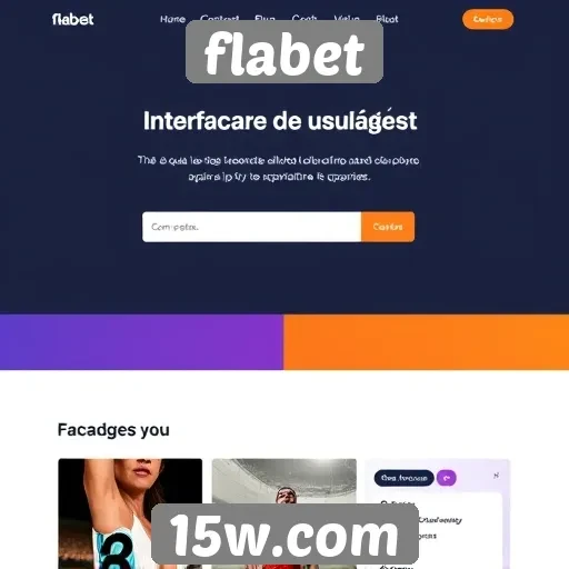 Análise da interface do usuário no site flabet